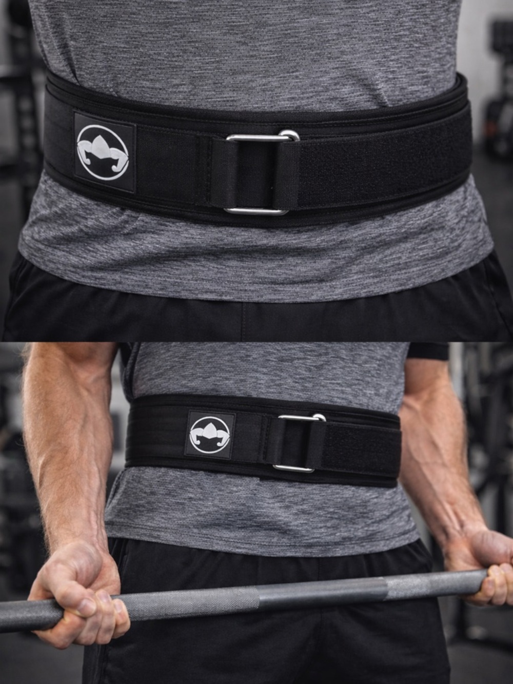 Black Weightlifting Belt Size L 52” Gym Back Support Excellent